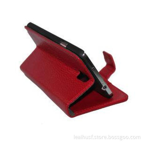 Red Genuine Leather Phone Case For Samsung Galaxy Note 3 Wi